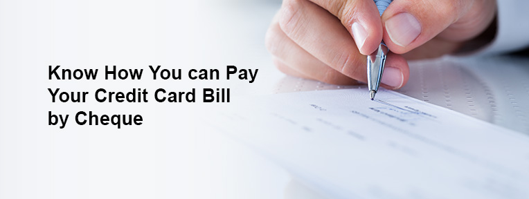 Pay credit card bill with cheque