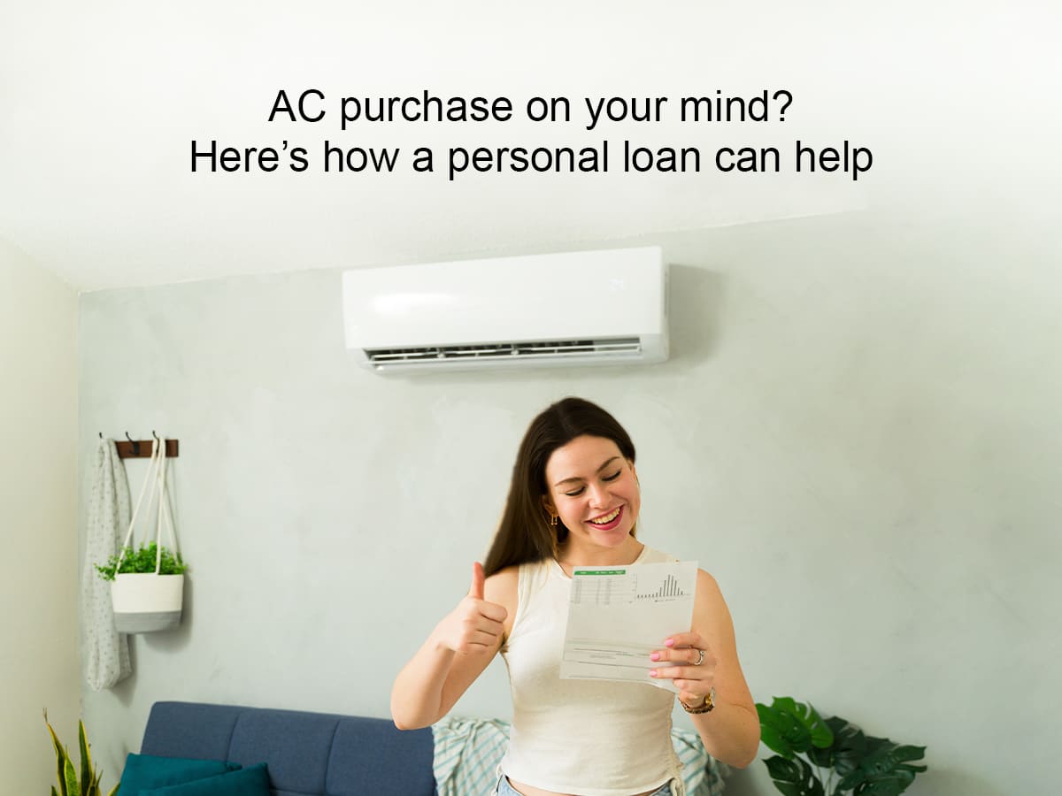 Buying AC using personal loan