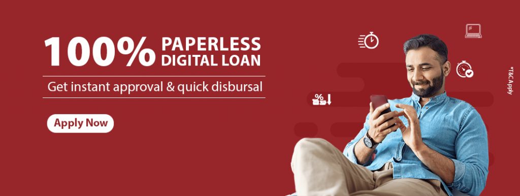 Get instant approval and quick disbursal with IndusInd 100% Paperless Digital Loan
