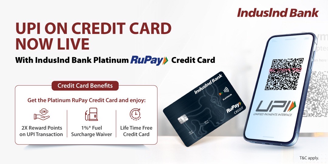 IndusInd Bank Platinum RuPay Credit Card