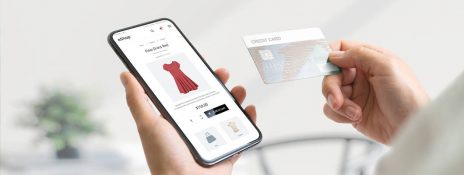 Person shopping smartly online by enjoying security and rewards with IndusInd Bank's Credit Cards.