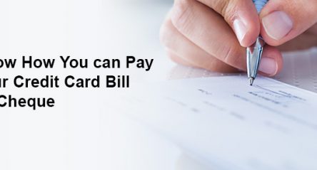 Pay credit card bill with cheque